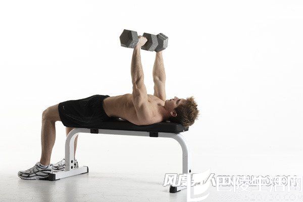 哑铃卧推