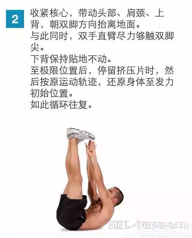 四肢垂直伸展式卷腹 四肢垂直伸展式卷腹