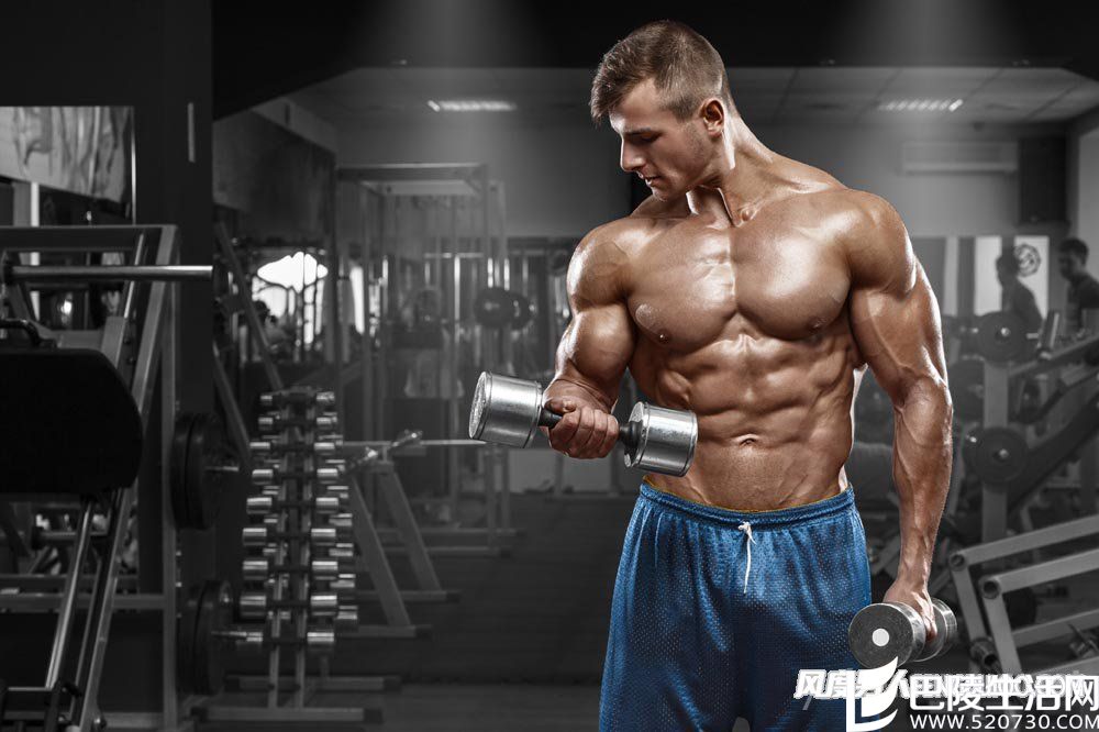 哑铃练胸肌