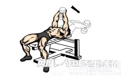 仰卧哑铃臂屈伸