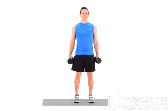 哑铃屈臂带手腕转向 哑铃屈臂带手腕转向