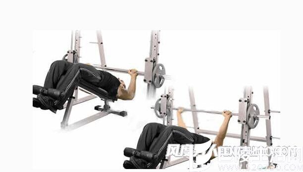 史密斯窄卧推 史密斯窄卧推