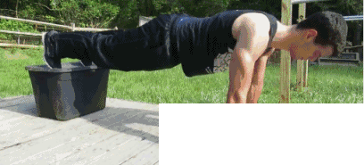 下斜俯卧撑 下斜俯卧撑