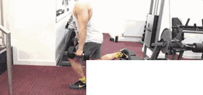 跳跃式单腿箭步蹲