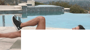 仰卧单侧抬腿 仰卧单侧抬腿