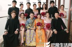 陈晓陈妍希近日地雁栖湖大婚 高颜值伴娘团引关注