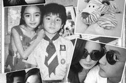 杨幂刘恺威小时候合照图片ps 网友大呼：天生夫妻相啊 