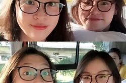 惠若琪撞脸傅园慧 爆红之后不忘探望老人 