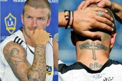 贝克汉姆纹身图片寓意深远 帅气表达爱意获粉丝点赞 