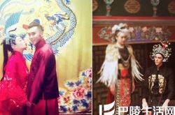 钟丽缇张伦硕京剧婚纱照吸眼球 两人的婚礼主题成关注目标 
