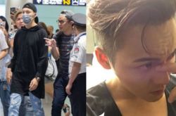 陈伟霆现身机场遭网友围堵 新戏《爵迹》发布会亲吻陈学冬 