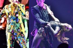 周杰伦演唱会不慎摔倒 机智舞者为救场亦奋不顾身摔倒 