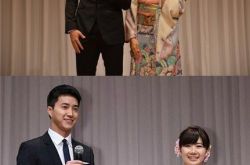 日本乒乓球星福原爱结婚 与江宏杰在东京举办发布会 