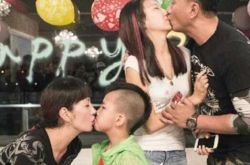 胡军为女儿庆生亲吻惹争议 九儿生日会开启秀女模式 