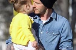 帅爸贝克汉姆禁止女儿早恋 笑称要像长发公主一样关高塔 