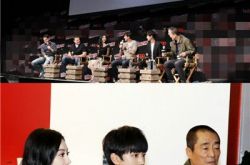 王俊凯亮相纽约《长城》发布会 导演张艺谋对其关爱有加 