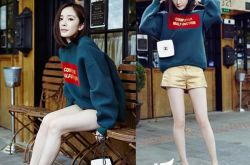 杨幂经典卫衣穿搭 杨幂卫衣简约范