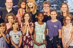 泰勒斯威夫特热心公益 演唱会前请2000寄养儿童当嘉宾