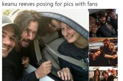 基努李维斯是暖男神？流浪汉要签名都签