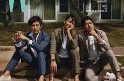 李政宰河正宇郑雨盛乱发合照帅炸 为画报拍写真