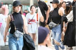 机场偶遇蔡依林 裸背火辣系女神秒赞