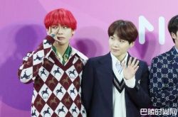 防弹V一头红发帅到不像真人 Yuju隔一个月现身