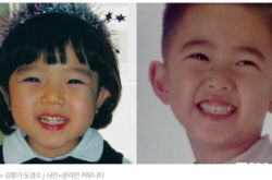 都暻秀撞脸金香起 小时候照片长的一样