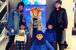 林志颖10岁儿子Kimi暴风抽高 已经到了名模妈妈肩膀