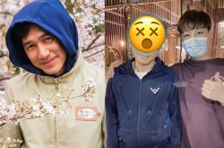 梁朝伟粉丝晒合照 发际线有点高男神老了