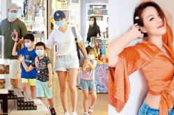 陈豪带老婆孩子逛超市 没开工防疫做好