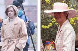 克里斯汀·斯图尔特神还原戴安娜王妃造型曝光