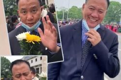 万梓良出席袁隆平告别式 满面皱纹老态尽现