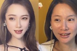 网红小灵儿的化妆日常走红 3个孩子妈关滤镜秒变大妈