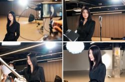 陈慧琳时隔7年再为剧集献声 现身录音室美貌气质依旧