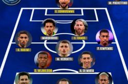 梅西加盟巴黎圣日尔曼组三巨头 首发11人宛如梦幻队