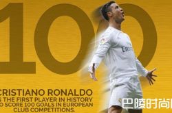 丰功伟业:c罗完成欧战百球 欧战双响拜仁成为脚下石