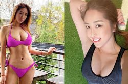 崔碧珈双人运动爆红 好身材G球全挤出