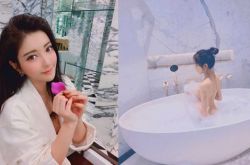 D奶女星欧咏怡泡泡浴 露美背酥胸引暴动