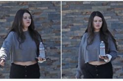 赛琳娜被拍到双下巴溢出 凸肚崩坏模样曝光