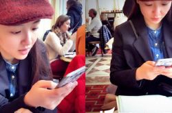 吴倩安静玩手机被网友称赞 《择天记》饰演白虎之女落落帝下 