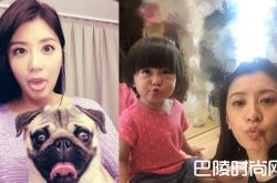 贾静雯晒咘咘合影 母女鬼脸表情超有戏遭老公笑亏