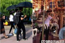 黄晓明Baby一家3口逛迪斯尼照片曝光 