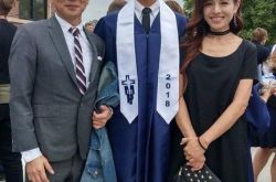 林叶亭儿子bruce高中毕业爆照片