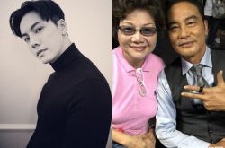 陈伟霆妈妈北京遇上男神 任达华相当的亲和