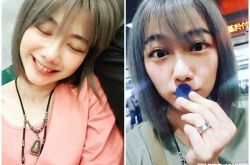 邵庭眼睛怎么了？结婚后剪短刘海自拍萌似学生妹