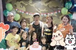 刘耕宏大儿子7岁啦 3兄妹同框吹蜡烛过生日