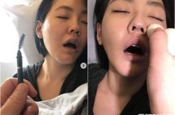 小S睡觉化妆超神奇 更应该感谢化妆师