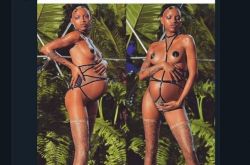 辣模Slick Woods忍痛宫缩走秀 下伸展台秒送医生子