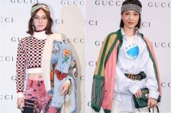 蔡依林露肚装俏皮读书人 为GUCCI站台