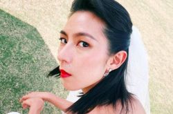 林辰唏终于披婚纱 超长头纱拍完累瘫